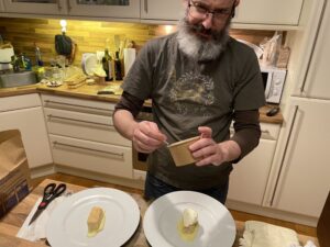 Dessert: buckwheat cake with white chocolate ganache and citrus compote, paired with a 2019 Riesling Röttgen Kabinett. (Me: “You’re not going to quinelle the creme?” That’s when he made that face.) 😂❤️ https://t.co/JwDm4bmDa8