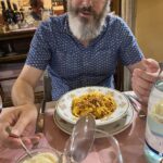 Final meal in Modena was at a trattoria recommended by our tour guide. I had local specialities tortellini in brodo (broth) and beef fillet with balsamic vinegar, while the Snook went with tagliatelle al ragu and roast goat! (He was in heaven.) 🐐 https://t.co/MSWYAcH1Ol