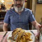 Final meal in Modena was at a trattoria recommended by our tour guide. I had local specialities tortellini in brodo (broth) and beef fillet with balsamic vinegar, while the Snook went with tagliatelle al ragu and roast goat! (He was in heaven.) 🐐 https://t.co/MSWYAcH1Ol