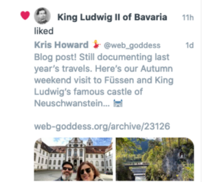 @pgarbe Happily, the man himself seems to approve! 😂 Thanks @RealKingLudwig. https://t.co/ddgfxGDx8m