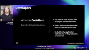 #AWSInnovate is happening right now! And yay, this is the part where I have to say "CodeGuru Reviewer" like 5x in a row. 😂 https://t.co/ywB2yIj1gg https://t.co/i0ydb9wNK2