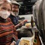 Dinner onboard the RJX262 from Munich to Budapest-Deli. We ordered on the railnet site and they delivered to our seats! 🍺🚞 @_DiningCar https://t.co/yCaki7An5T