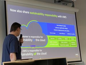 @AWSCommunityDE The shared responsibility model has been expanded to Sustainability, and AWS has made a lot of investments to global infrastructure. You can reduce the carbon footprint of your workload by moving them to @awscloud. https://t.co/FD7i9tacws