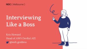 I'm looking forward to reconnecting with the Melbourne tech community tomorrow at #NDCMelbourne! I'll be talking about ways to make interviewing developers *not suck* at 13:40 in Room 4. https://t.co/Ehou8JsDvo @NDC_Conferences https://t.co/aPja3i6RWr