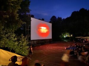 Tonight we saw Rocky Horror under the stars with hundreds of Germans singing along, squirting water guns, tossing rice, and shouting at the screen. ❤️💋 https://t.co/ku7ZaKGm7l