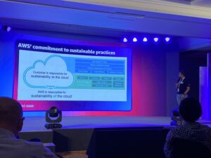 Great point from Geethika Guruge - when you are architecting for sustainability, consider whether you can accept a bit of latency by moving your workload to a Region with more sustainable energy. 🌏 #AWSCommunityAPAC https://t.co/G05kV6lZfB