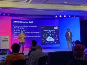 Okay wait, the @awsugmdu folks created a COMIC BOOK?! That’s so cool!! 💥☁️ @VivekRaja007 @NeetuMallan #AWSCommunityAPAC https://t.co/6dICJLCHor