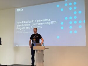 Ha. @Lockhead warned us all that it was his first in-person talk in 4 years, but it was unnecessary. He did great! He spoke about building a serverless, event-driven platform at FICO. And he’s another AWS Community Builder! 🙌 #AWSCommunityDay @AWSCommunityDE @jasondunn https://t.co/N682RpFMxq