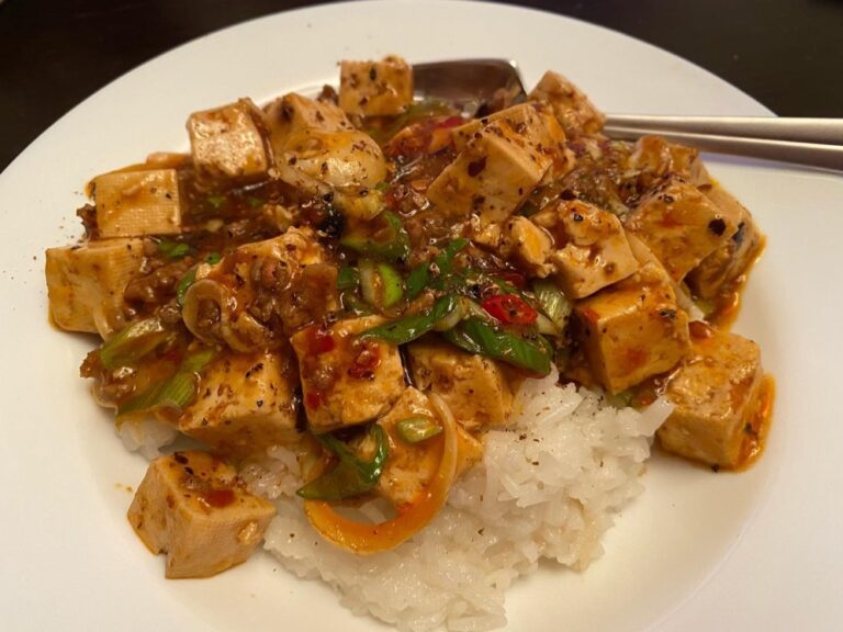 Ma Po Tofu, made by the Snook. It’s 🔥 but delicious...