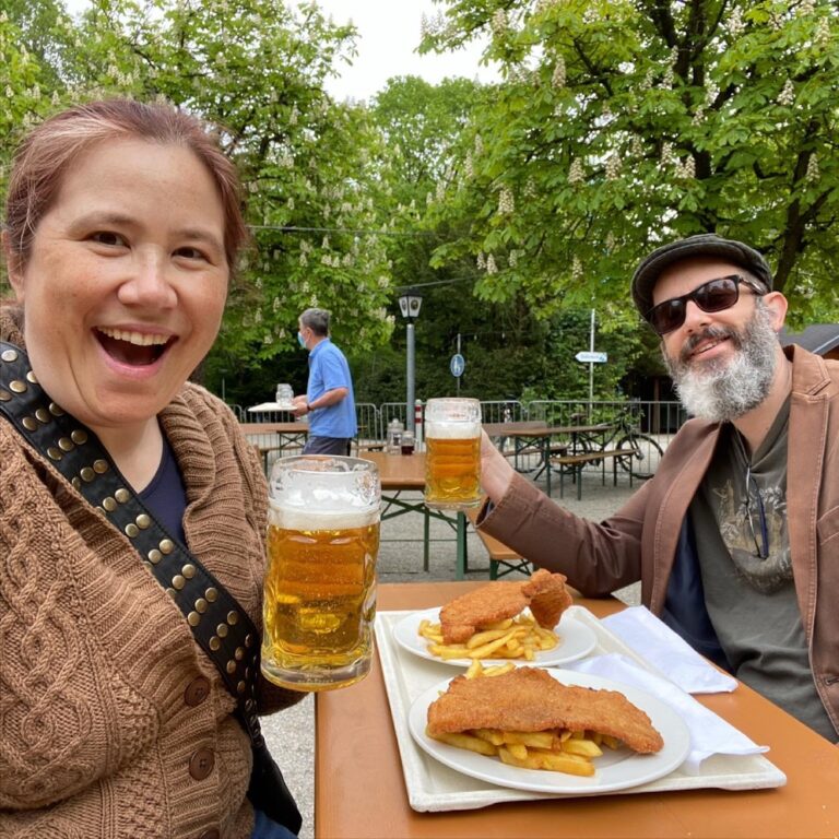 First visit to a Biergarten in six months. Munich is coming back to life. ❤️🍺☀️