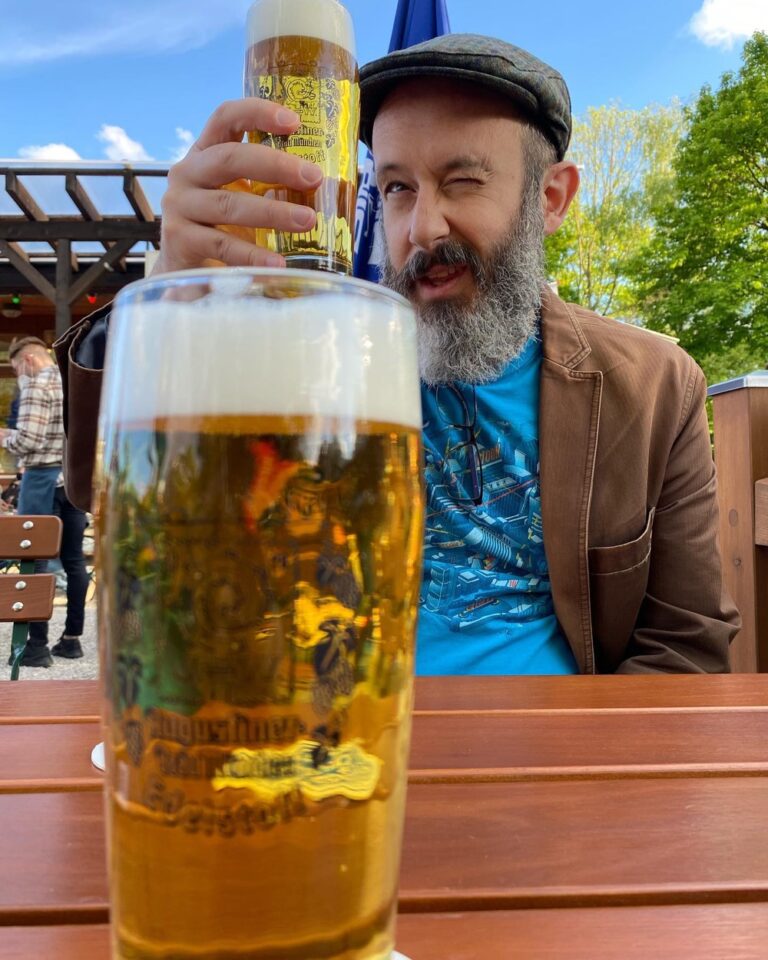 Sun’s out, and the beer’s so clear you can see through it. ☀️🍺❤️ (2021 Biergarten Count: 2)