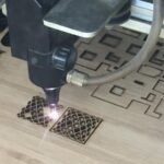 RT @daphnechong: Laser cutter in action! The pattern is a Lissajous curve. http://t.co/wLW8BYHrYN