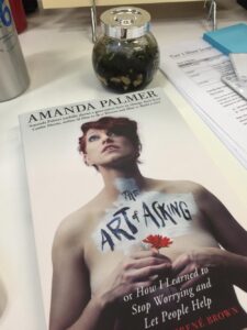 My week was pretty sucky, but at least @amandapalmer’s book finally arrived! The wee sheep in my terrarium approved. http://t.co/2mVopAJuhc