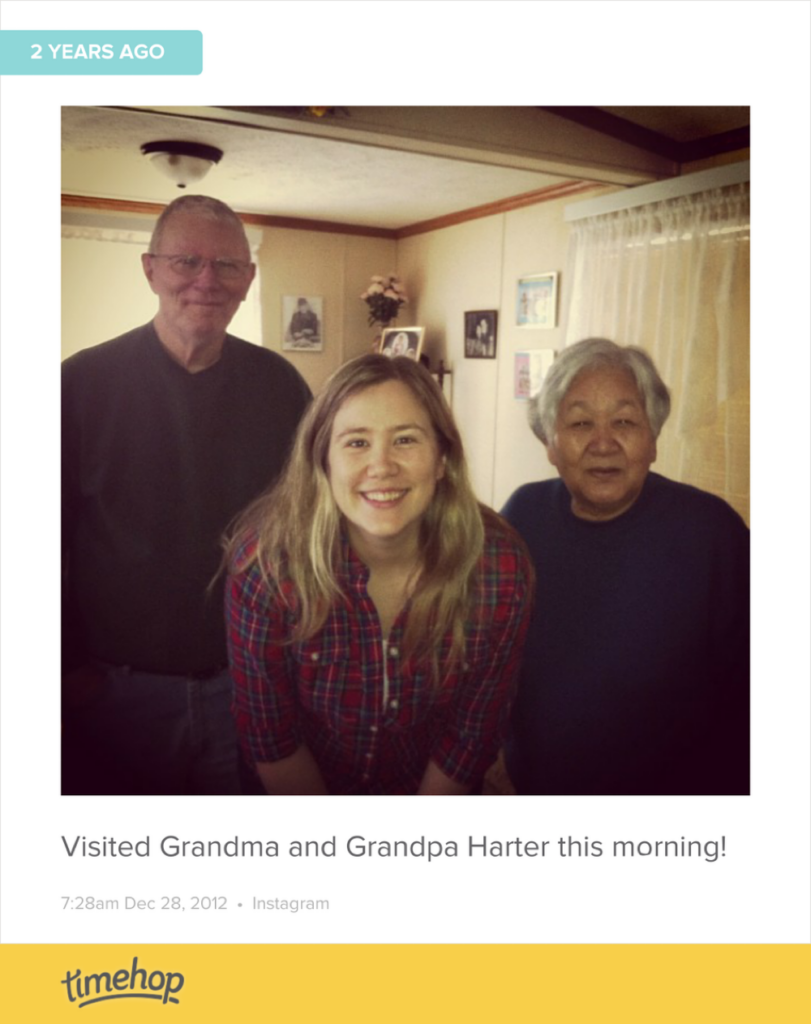 Two years ago today, before Grandpa's stroke. Got to talk to them both on FaceTime yesterday though, which was gr... http://t.co/aV4Uu6bHEs