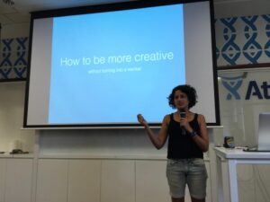 Learning about creativity (and how not to be a wanker) from @tashj. #GGDSyd http://t.co/ZOUbVKwLgi