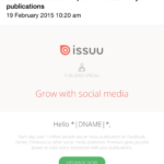 Spam that doesn’t even use your name must be great for sales, eh @issuu? Unsubscribe (again). http://t.co/8Pwg8xHdvj