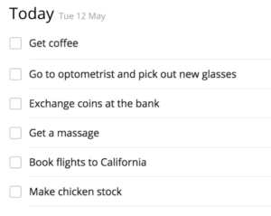 My @todoist list for today is a thing of beauty. It's like when Liz Lemon gets suspended (but with no Fight Club.) http://t.co/nyuSQKoVZu