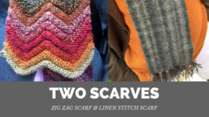 w-g: Two finished scarves! Zig-Zag and Linen Stitch. Just in time for winter... http://t.co/kUBz6lKFTR http://t.co/xiQOm6ftNU