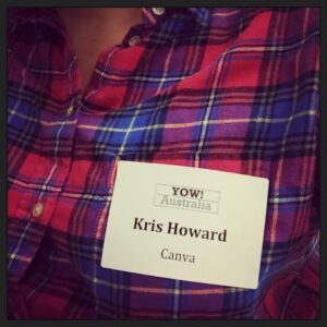 Attending my first ever tech event with @canva on my name tag! http://t.co/GI7ux50YoP http://t.co/dmaDtrunsH