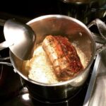 After 36 hours of cooking, the porchetta is getting fried. 😀🐷 http://t.co/kmyYQNLUwh http://t.co/qjQhLiHZ2s