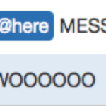 The most glorious phrase ever to grace Hipchat: MESSINA RUN! (@SamuelKillin is a champ.) #canvahackathon http://t.co/bTqd9K5h71