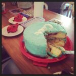 Big Cake Bake for the Red Cross! I made a pseudo-cherpumple with apple and berry pie insid… http://t.co/EI1T6Bnow9 http://t.co/9xgsE23InD