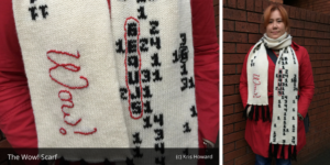 My latest geek knitting creation: The Wow! Scarf. http://t.co/4cUmsEoaQW http://t.co/zBvqtoLPTB