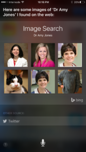 I asked Siri to show photos of my cat, Dr. Amy Jones. To my surprise got it mostly right! (w/ cameo by Rodd's belly.) http://t.co/4Zj95G0X6Y