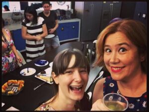 Lucy and I were REALLY EXCITED for the wine and cheese to come out! #wwcsyd #classycoding http://t.co/LESnCEINEE http://t.co/peHOOk1tek