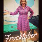 #frocktober day 7: rocking a crazy pink Op Shop classic! (Cameo by Maya, the @canva office… http://t.co/1VsIuUfDe8 http://t.co/aTxaSdhsz3