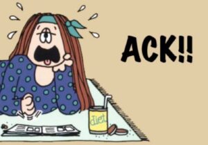 I know what people mean when they type "ack" in a chat, but I can't help but picture Cathy every. single. time. https://t.co/sJBMk59TEY