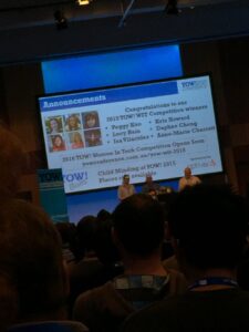 Hey, that’s me! Congrats again to @pyko, @lucykbain, @daphnechong, @charrett, and @vilacides. #YOW15 https://t.co/2txdZn9tc9