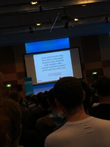 I’ve seen this Netflix quote before & maybe I’m not enough an abstract thinker, but it made me ROLL MY EYES. #YOW15 https://t.co/0AZDOsYamg