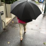 On the street in the rain in Surry Hills: giant anti-social golf umbrella + bare feet. Ugh. https://t.co/rBttS3GiXJ