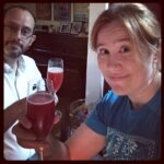 Testing the Snook's new Raspberry Wheat Beer. IT'S PINK!! https://t.co/i36JJimmGF https://t.co/dZ7eP3Hsya