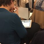 Spying on @bemaia while she sketches the #GGDSyd talks. In awe… https://t.co/zZHPsIIZUg