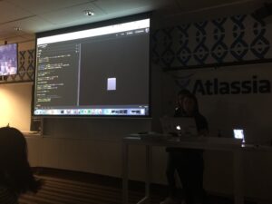 Live coding demo from @daisysmells and @Charlie__Gerard! #sydjs #ggdsyd https://t.co/6xkuBFMA7A