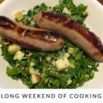 Pork sausages & kale salad with apple, cheese, and almond. #longweekend #cooking https://t.co/z67rpKN90Y https://t.co/AchWmxq27g