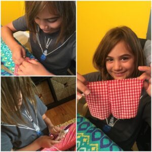 Sewing and knitting together. We made shorts for Cali's doll! https://t.co/R4aliQife4 https://t.co/QbHlo4z2WA