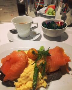 Salmon, eggs, fruit, Cherry Ripe. Everything for a balanced breakfast. #equalityhacks https://t.co/IDRDICdS5d https://t.co/ai22FrvT5n