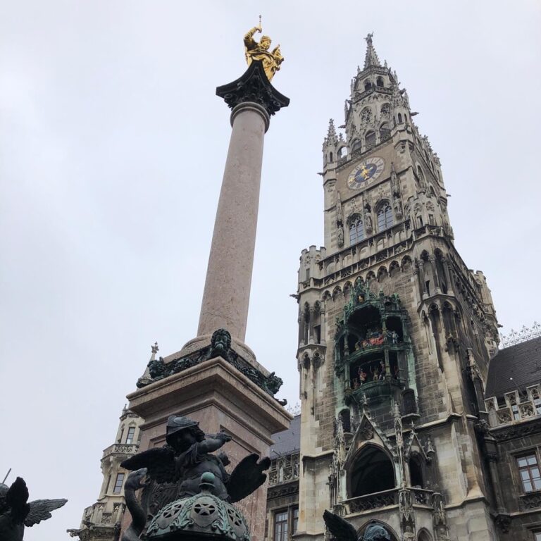 Highlights from today’s walking tour of Munich. Churches, dragons, cheese, Michael Jackson, and beer...