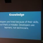 RT @evanderkoogh: So much this! “Developers are learners, not technicians” #dddmelb https://t.co/Aoq6BQdzpe