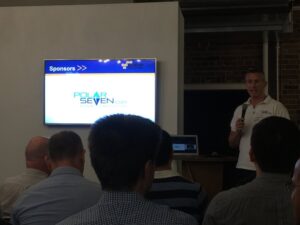 Gary from @PolarSeven_com kicking off tonight's @awscloud meetup at @BlueChilliGroup. https://t.co/M4j6dxXLrR