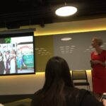 Listening to @lorrainemurphy1 tell us about remarkability and not being afraid to stand out. #ConnectedWomen https://t.co/Hax6u5LJ8z