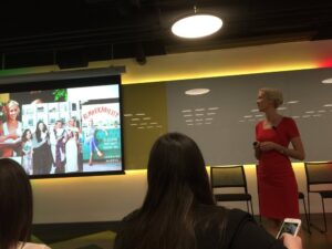 Listening to @lorrainemurphy1 tell us about remarkability and not being afraid to stand out. #ConnectedWomen https://t.co/Hax6u5LJ8z