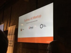 Tonight’s meetup: #sydneyai at the gorgeous @BCGDV offices. Thanks @TeremTech for organising! https://t.co/IRQIj29skM