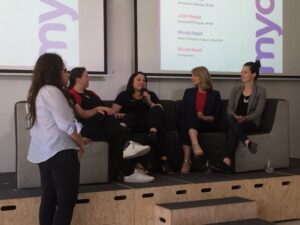 Having data on diversity is one thing. Actually doing something about it is another. @KeoghAlla from @MYOB #developHER https://t.co/xhQDaLRzwF