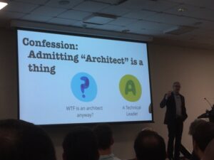 WTF is an architect anyway? Scott Shaw from @thoughtworks has everyone laughing already… #ctosummit https://t.co/YS6jBYgVXa