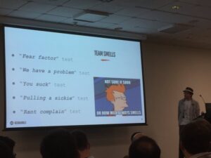 Tests of org’s leadership hygiene. How do ppl react to problems? Can you give negative feedback? What happens in your absence? #ctosummit https://t.co/ncWXKXNVeO