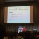 Learning about n-grams and different probabilistic models for NLP - Named Entity Extraction, Naive Bayes, etc @EvaNahari #Yow16 https://t.co/9Os1Cvlcqd